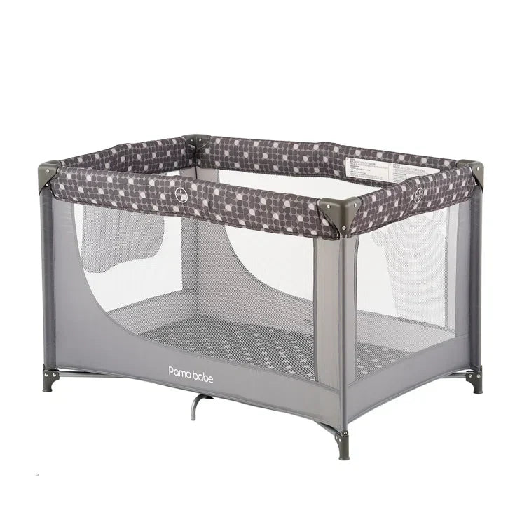 Portable Crib with Mattress and Carry Bag