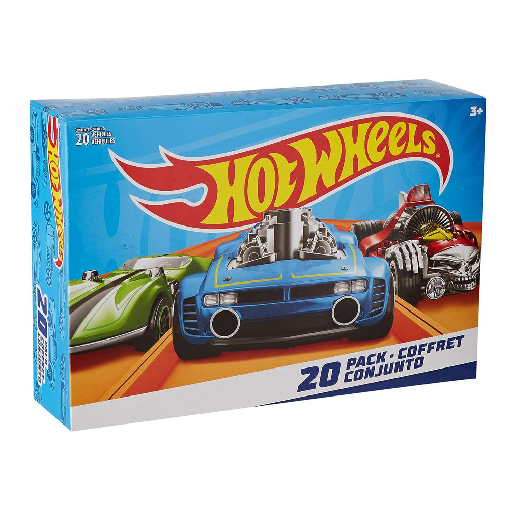 Hot Wheels Set of 20 Toy Cars & Trucks in 1:64 Scale